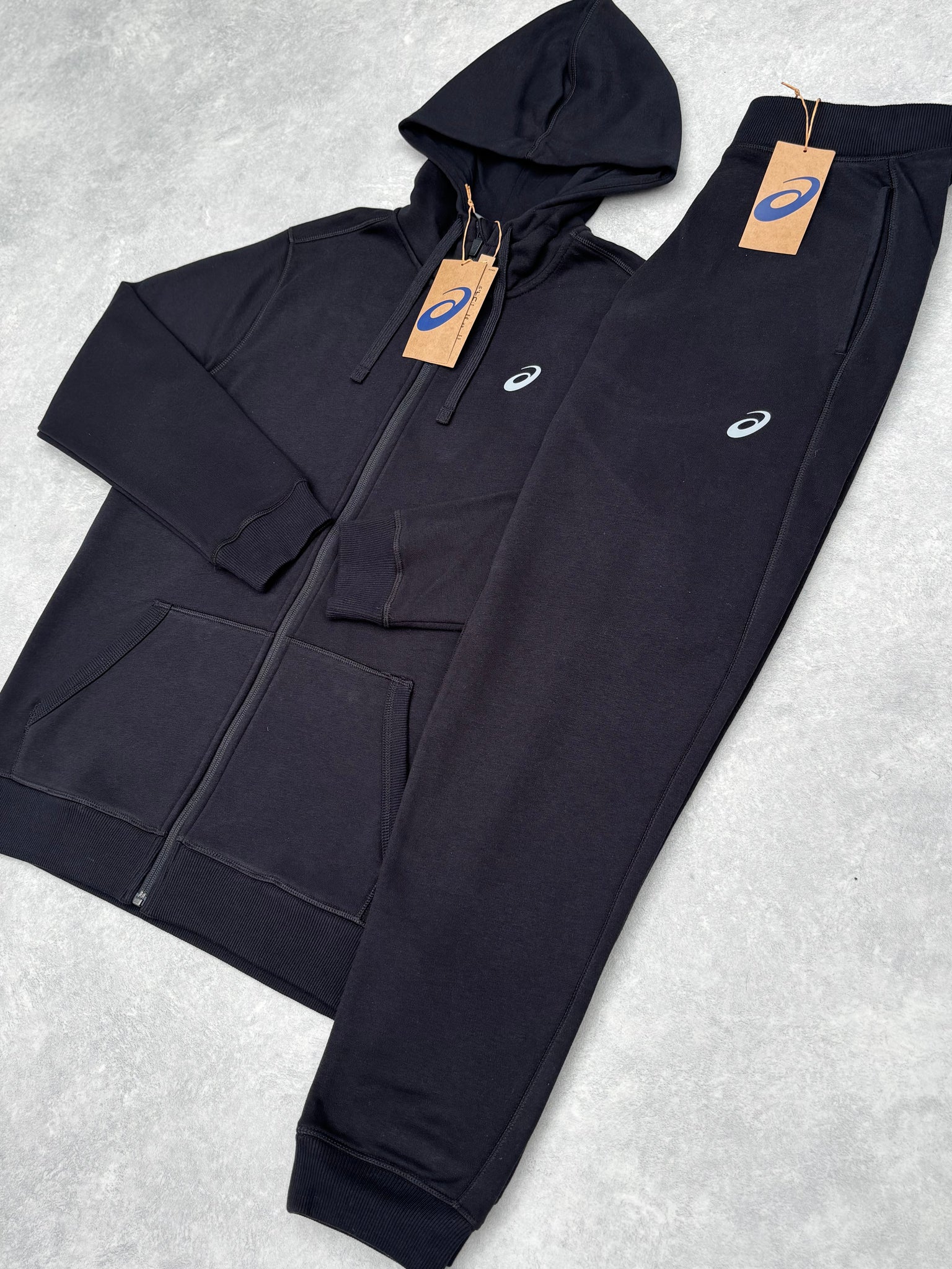 Asics Fleece Trainingspak Zwart