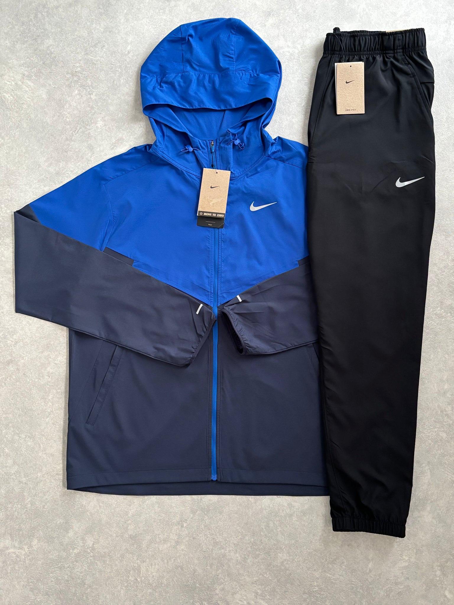 Nike Trainingspak Blauw/Zwart