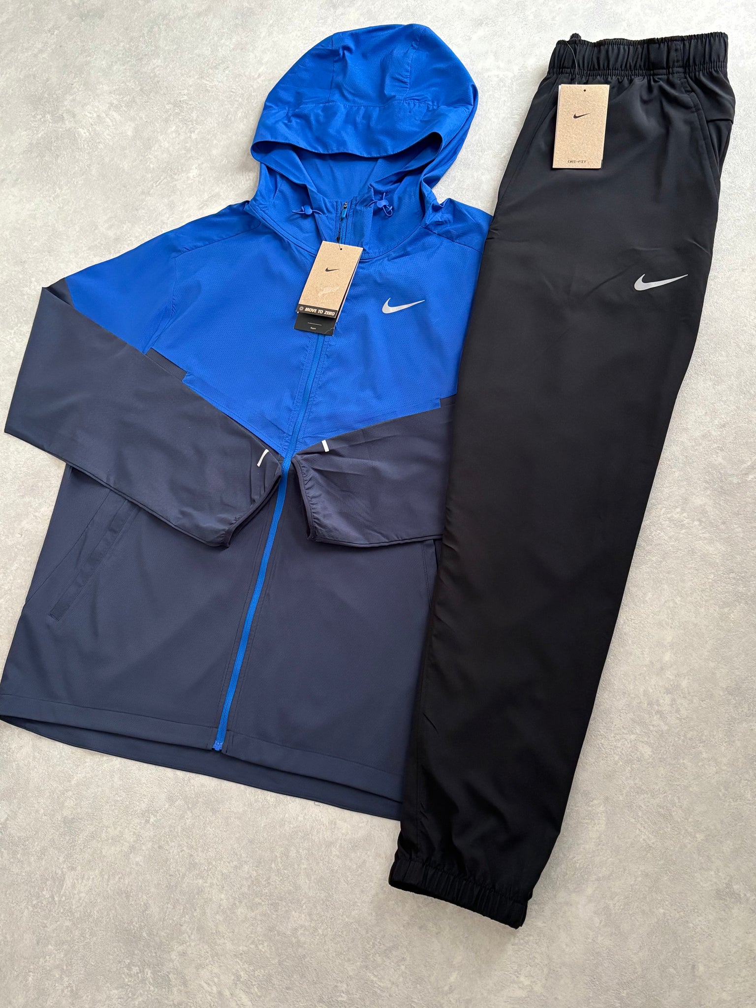Nike Trainingspak Blauw/Zwart