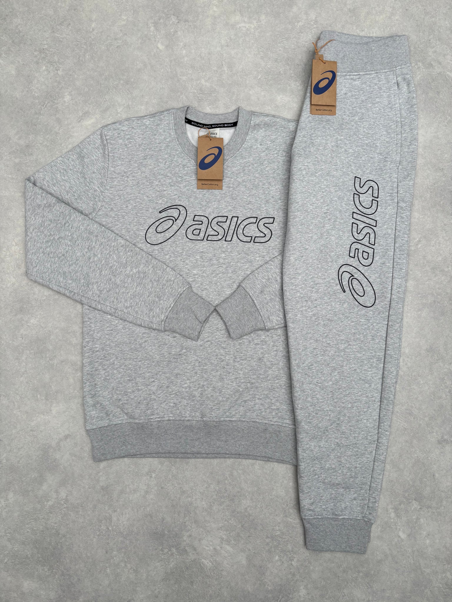 Asics Fleece Trainingspak Grijs