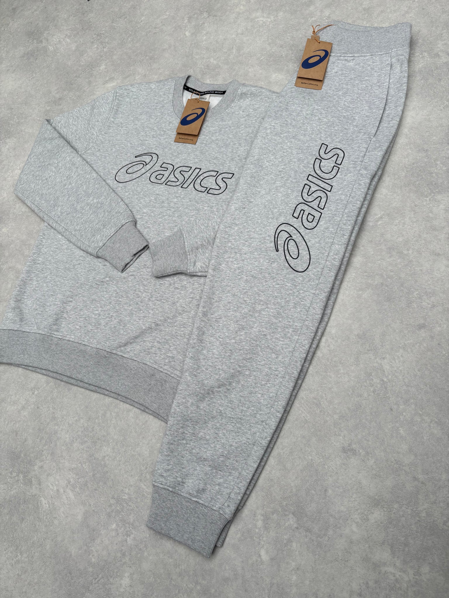 Asics Fleece Trainingspak Grijs