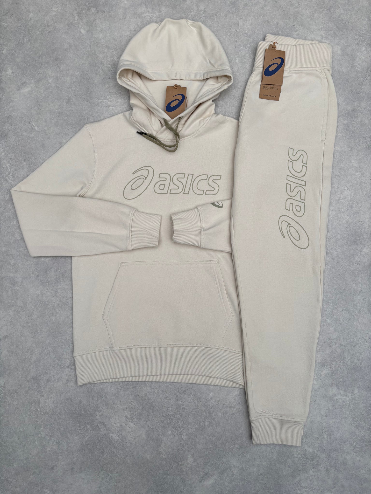 Asics Fleece Trainingspak Crème (Hoodie)