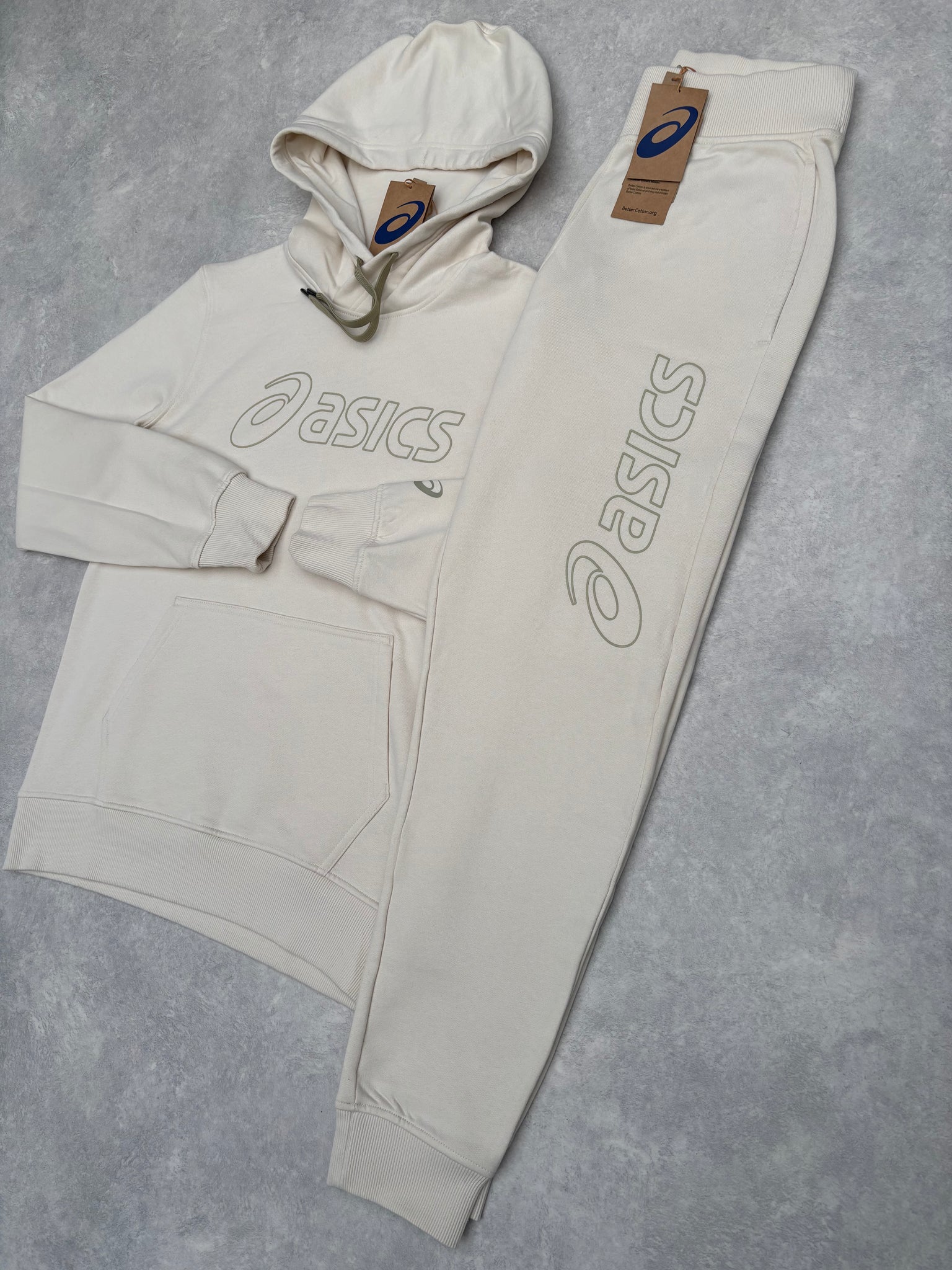 Asics Fleece Trainingspak Crème (Hoodie)