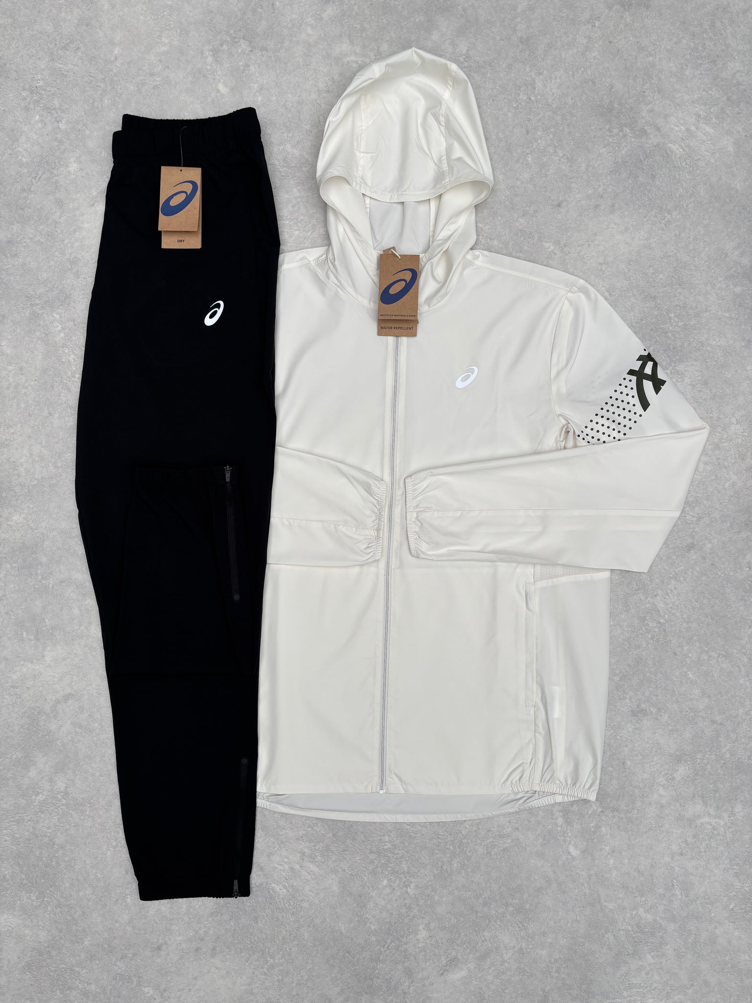 3-delige Asics Trainingspak Crème