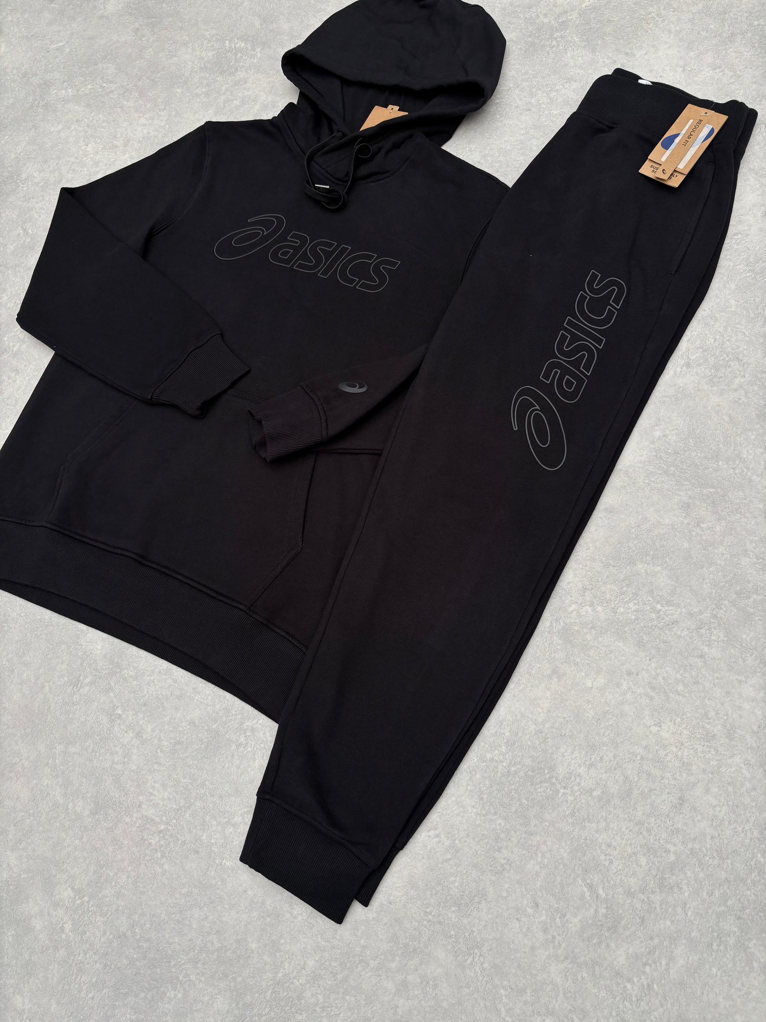 Asics Fleece Trainingspak zwart (hoodie)