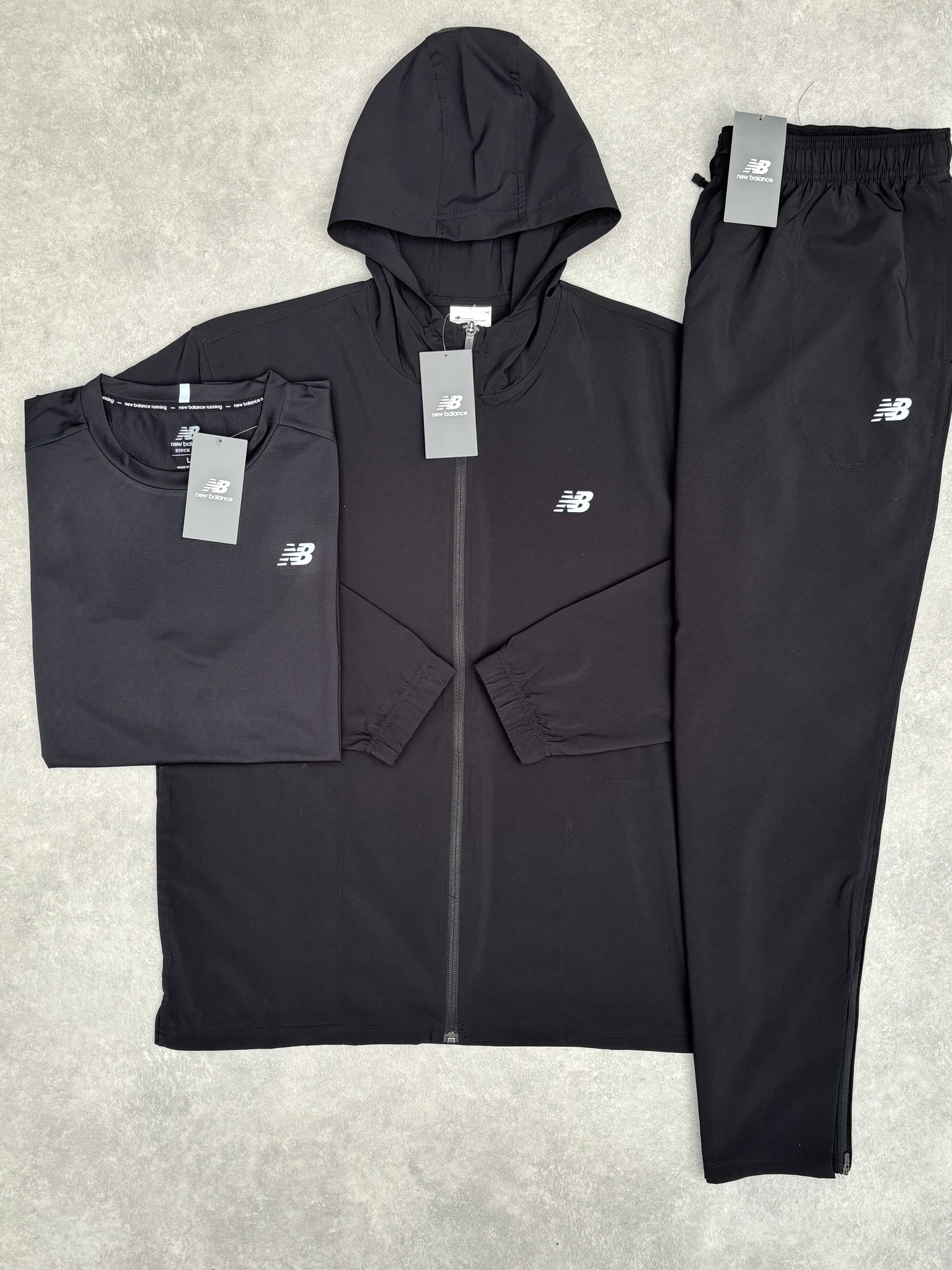 3-delige New Balance Trainingspak Zwart
