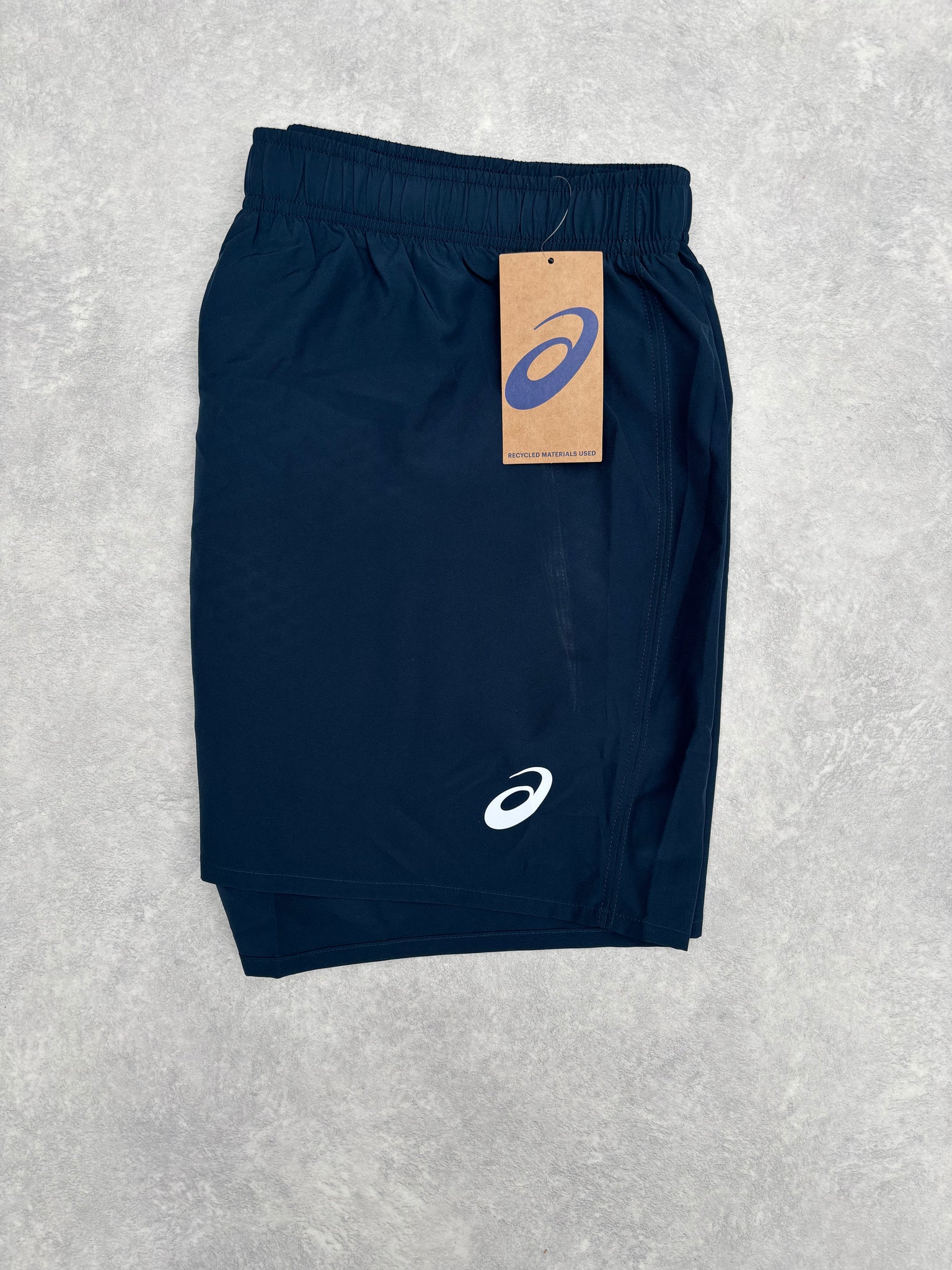 Asics Short 5 Inch Donkerblauw