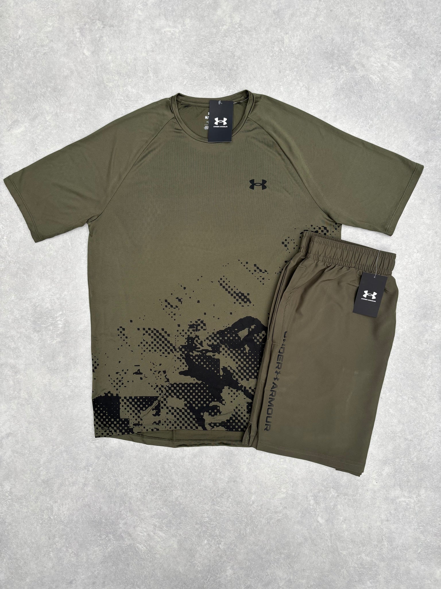 Under Armour Set Camo Groen