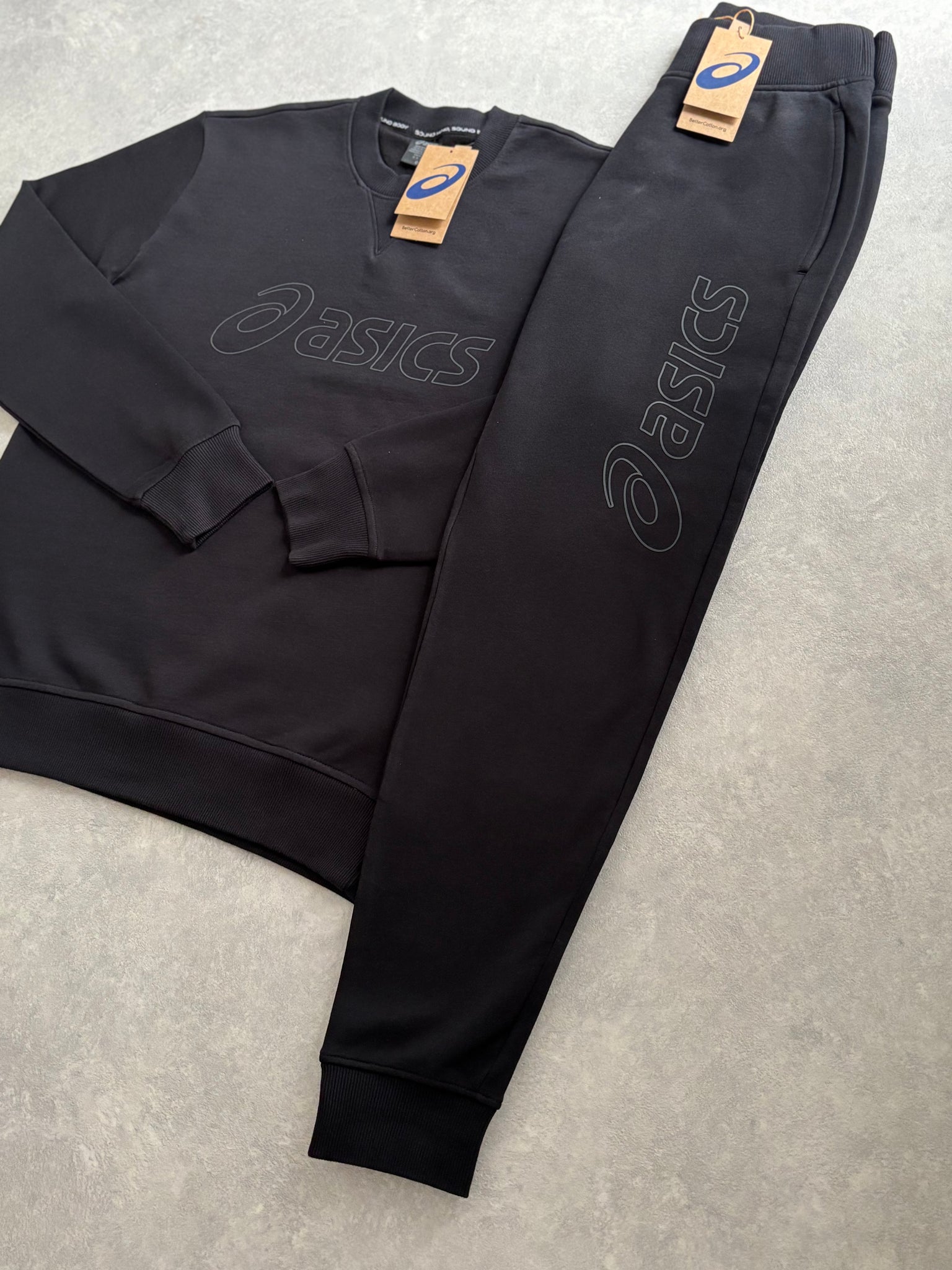 Asics Fleece Trainingspak Zwart